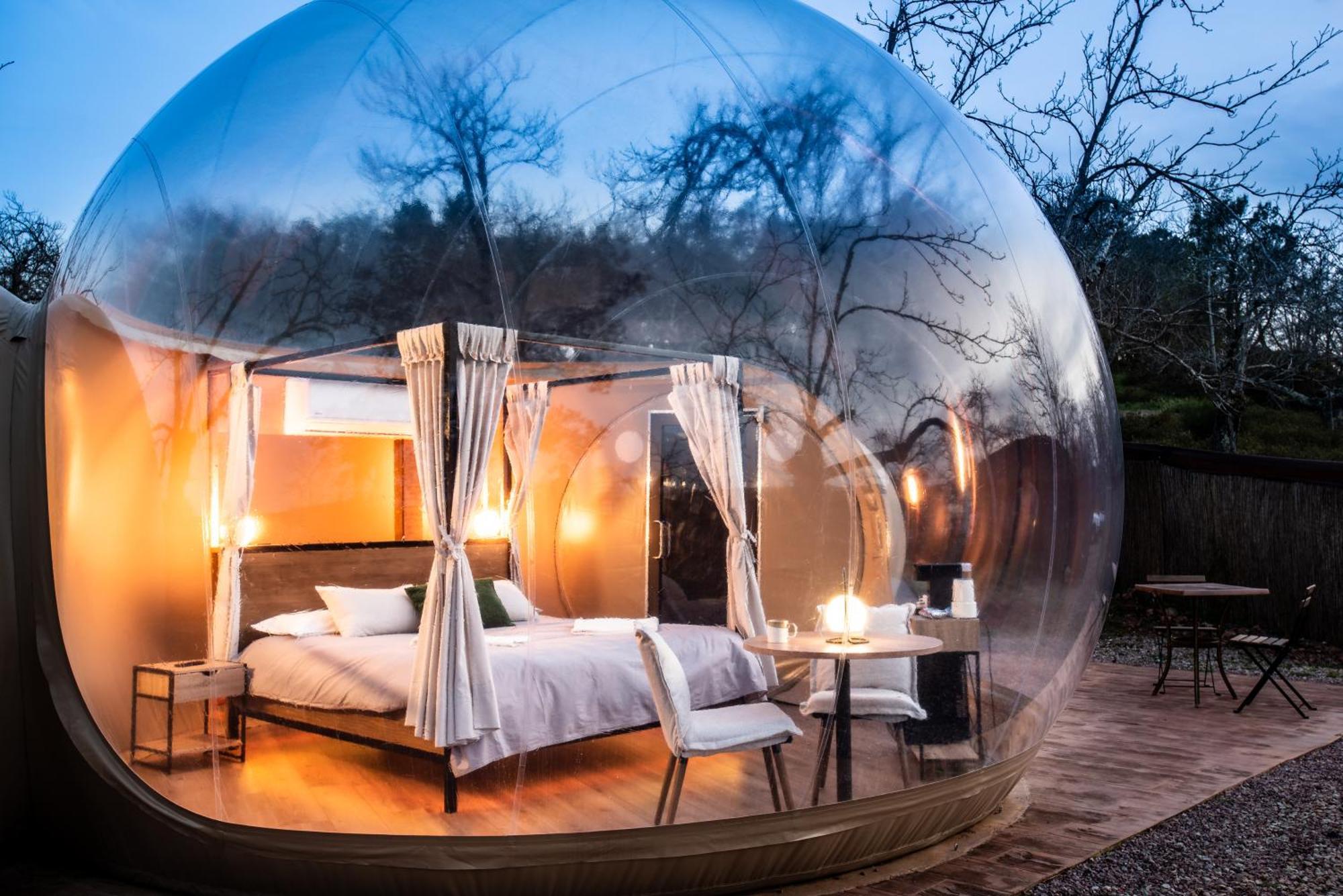 Horizonte Bubble Rooms Cortegana Esterno foto