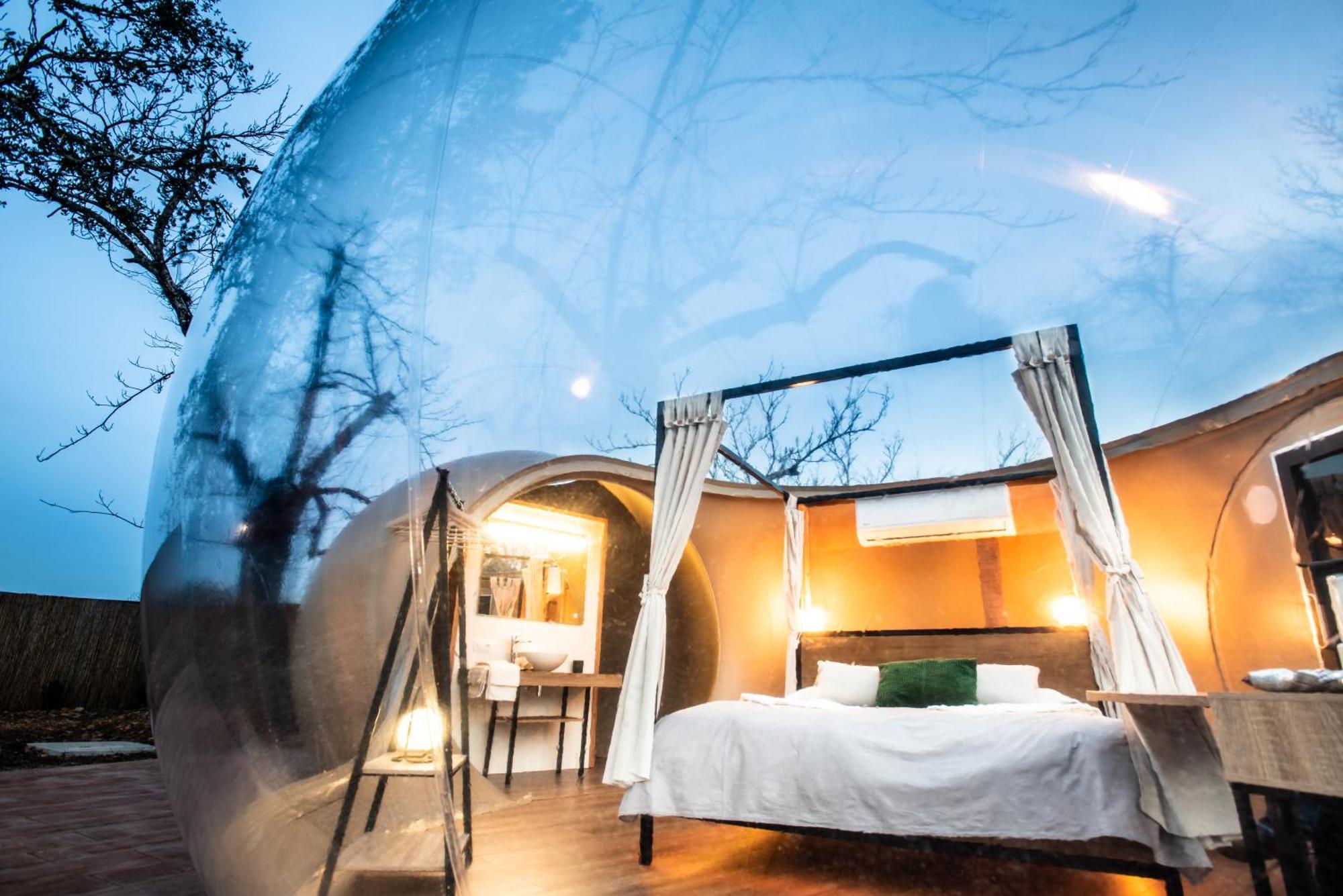 Horizonte Bubble Rooms Cortegana Esterno foto
