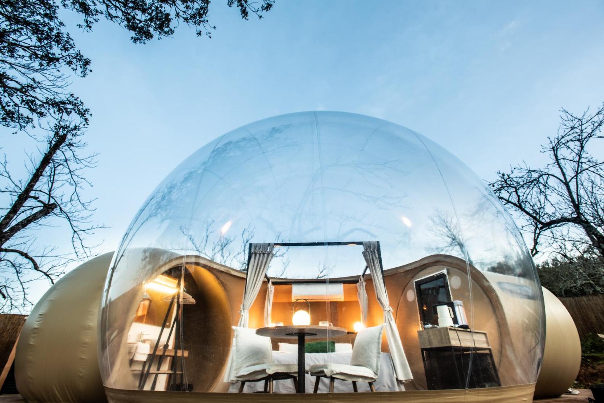 Horizonte Bubble Rooms Cortegana Esterno foto